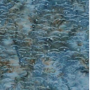 M0113 Ptáci na noční obloze - batika s tiskem
