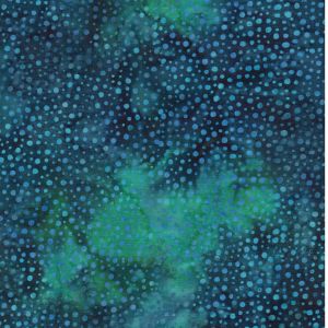 Z0022 Zelenomodrá ruční batika, bublinky, krásná látka