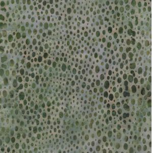 Z0006 zelená ruční batika, bublinky krásný vzor